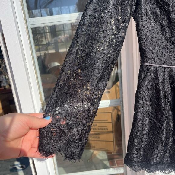 Anthropologie Long Sleeve Lace Romper NWT - Picture 8 of 10